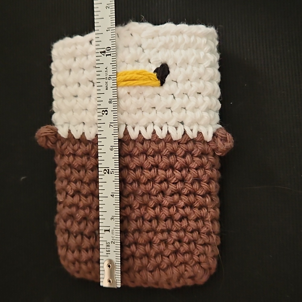 Small Crochet Eagle Pouch - Picture 7 of 7